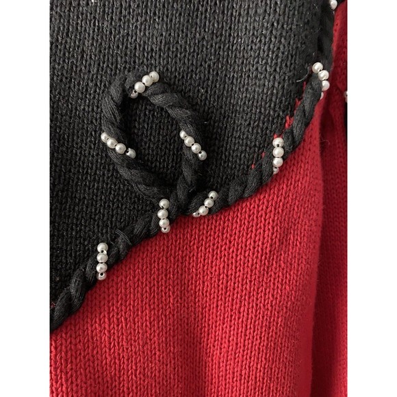 Michael Simon Vintage 90s Western Music Beaded Jewel Sweater Jacket Rockabilly 2 - Picture 4 of 11